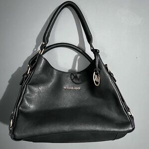Michael Kors • Leather Black Boho Bag